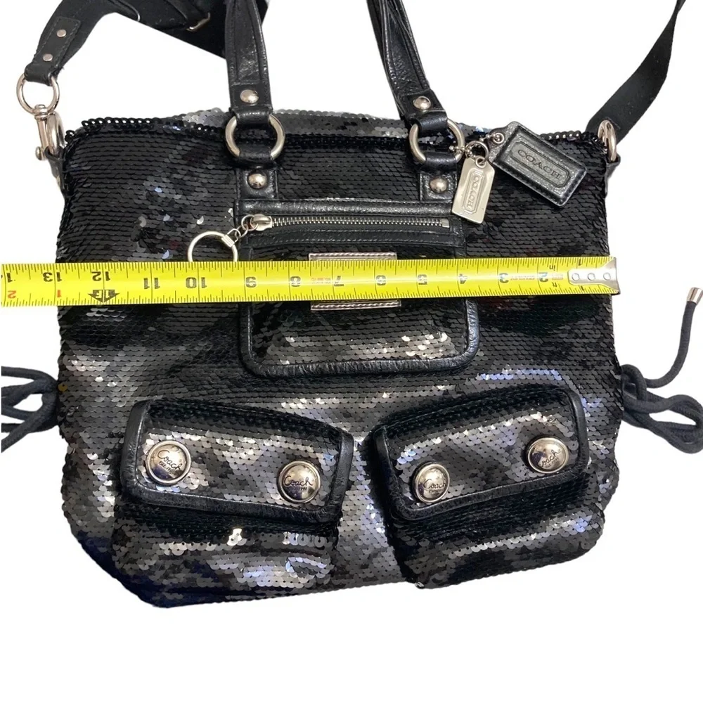 Coach Poppy Limited Edition Sequin Spotlight Tote Shoulder Bag 13821 rare